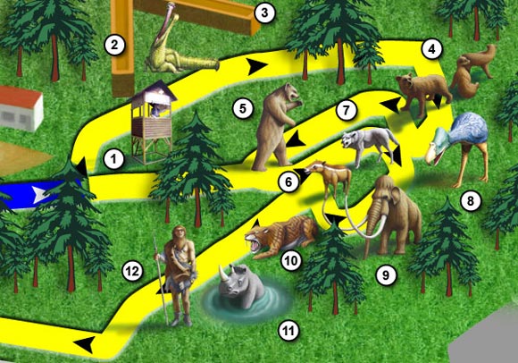 Gastornislandeko mapa